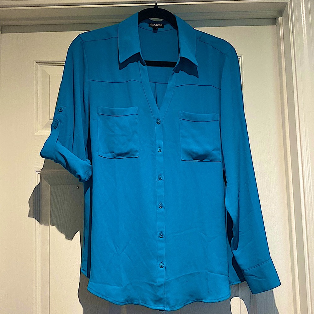 Teal blouse